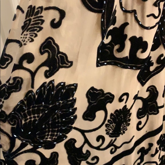 Vintage Hand Beaded Evening Gown - Picture 2 of 2